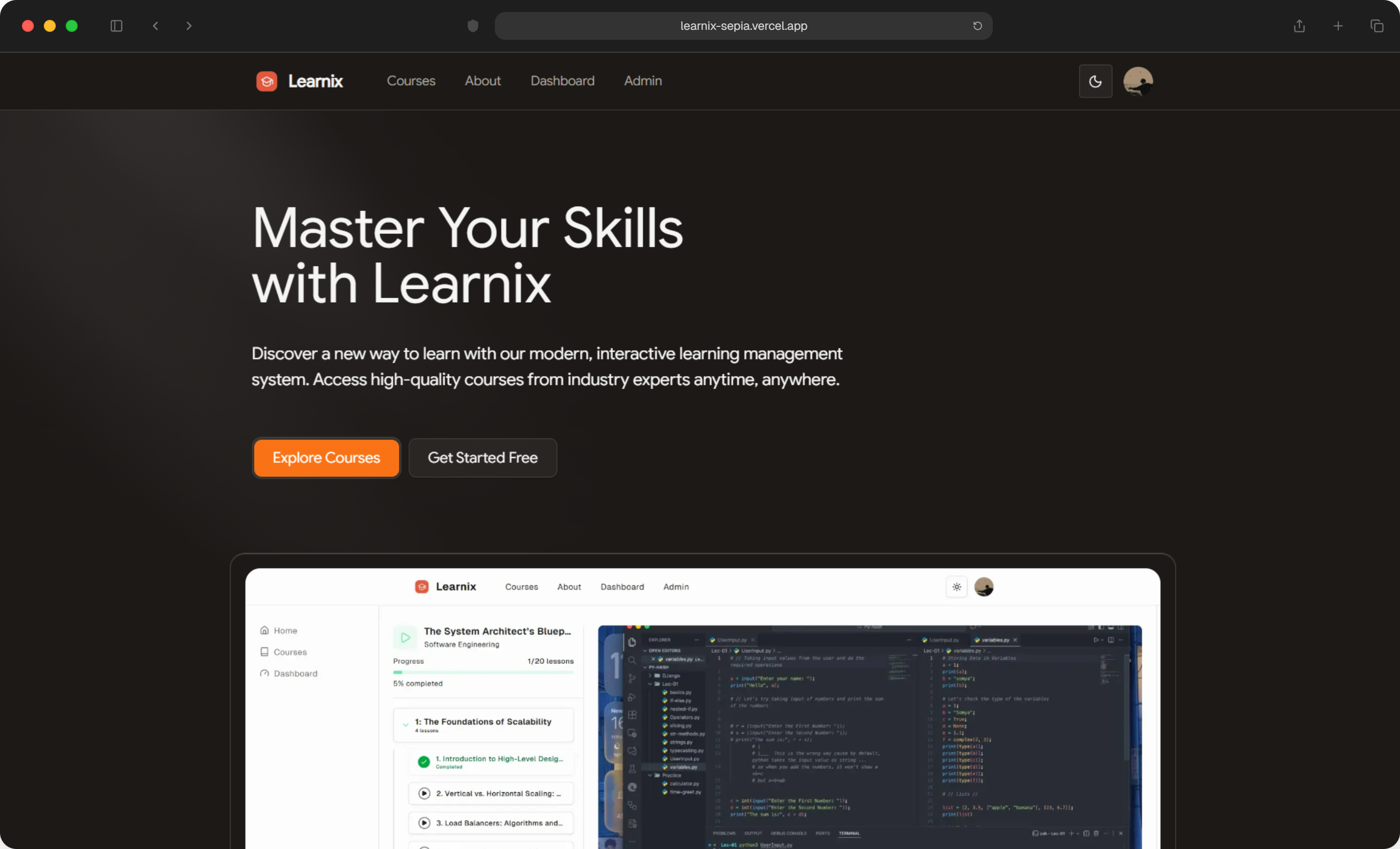 Learnix preview